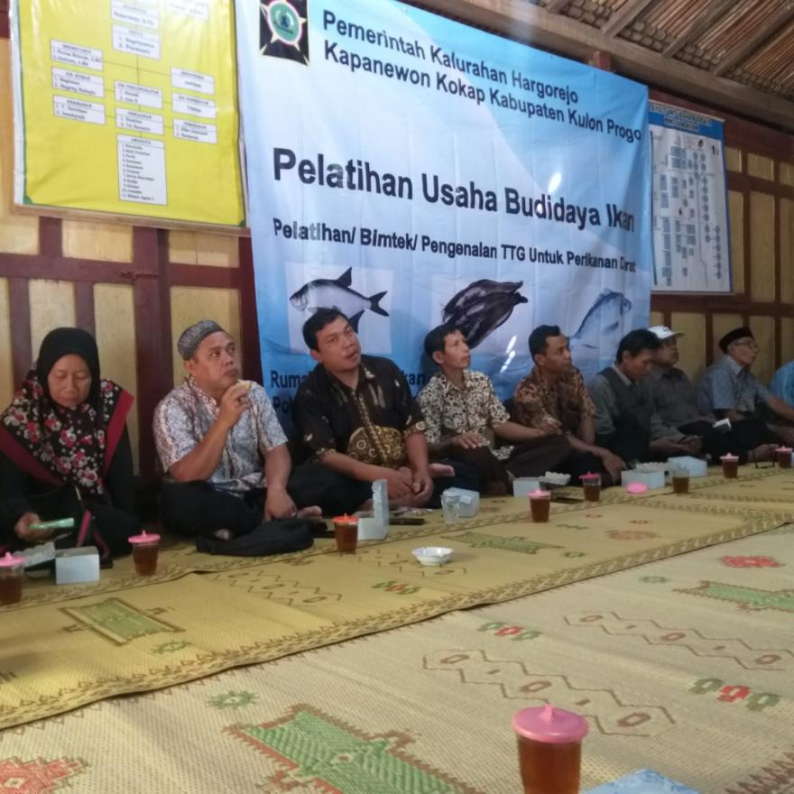 Bimtek Usaha Budidaya Ikan bagi Pokdakan Penumbuhan se-Hargorejo